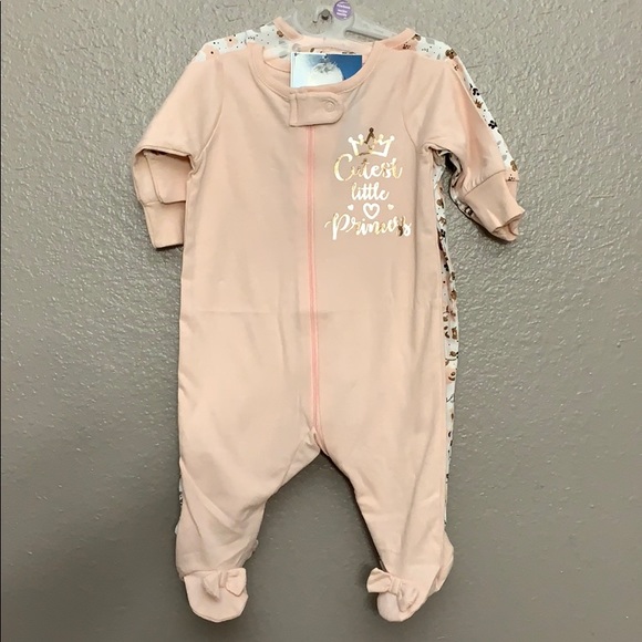 Gerber Baby Girl Princess Sleep N' Play, 2 Pack - Picture 3 of 13